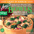 Amy's Brown Rice & Vegetables Bowl