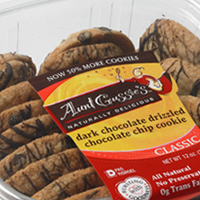 Aunt Gussies Chocolate Chip Cookies Drizzled  