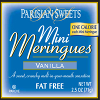 Barry's Bakery Parisian Sweets Mini Peaks 2.5 oz Vanilla 