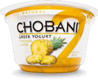 Chobani 2% Pineapple Greek Yogurt